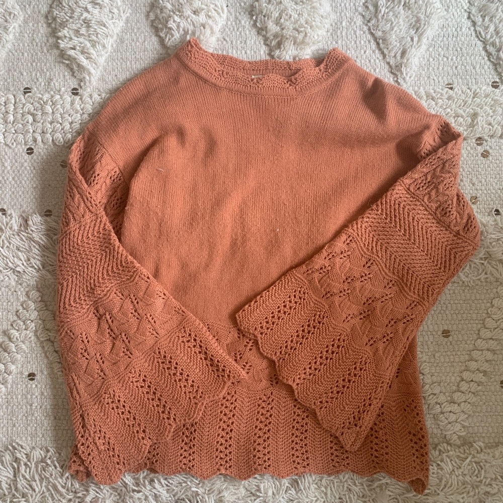 Umgee Orange Long Sleeve Top